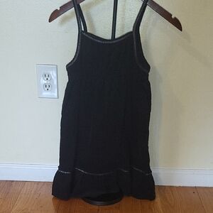 Faded Glory Black Strap Dress with Scoop Neck